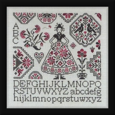 My Lady's Quaker Cross Stitch pattern by Jardin Prive