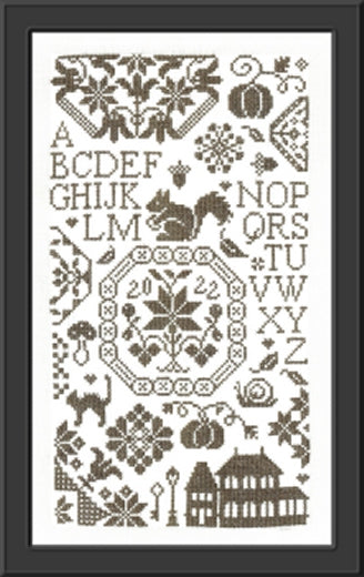 Quaker de l' Automne Cross Stitch pattern by Jardin Prive
