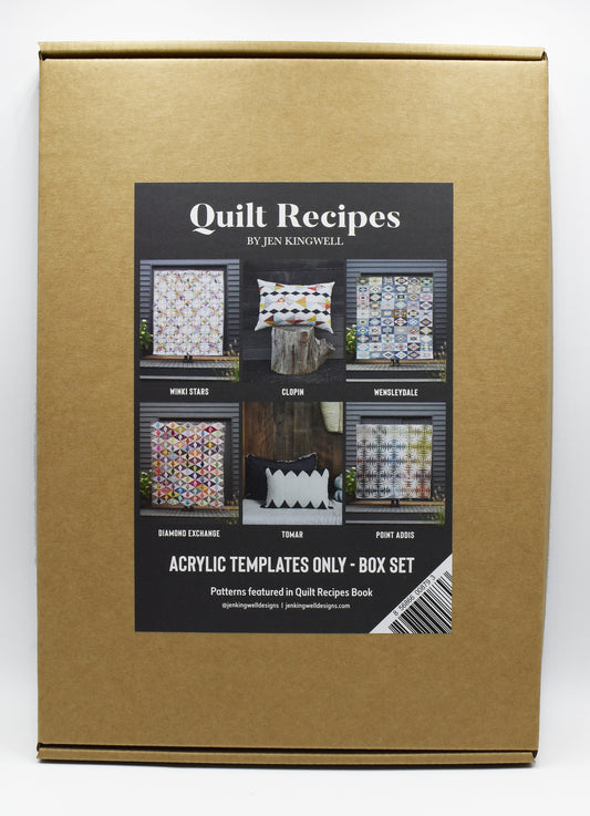 Quilt Recipes Box Set Acrylic templates by Jen Kingwell