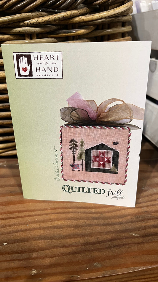 Quilted Frill Cross Stitch Pattern Heart in Hand