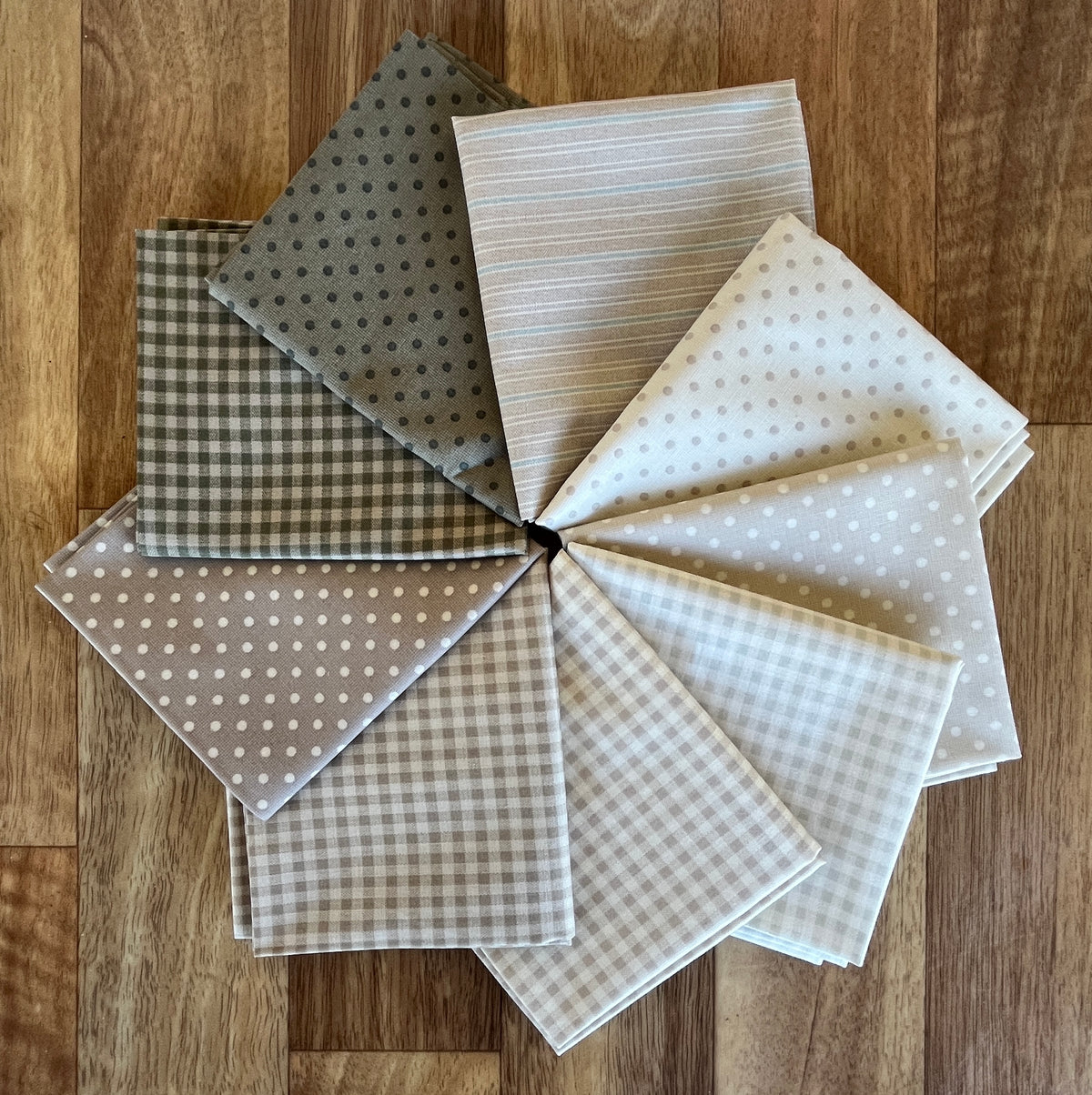 Quiltessential Mini Greys Cream Fat Quarter Bundle by Laundry Basket Quilts for Andover Fabrics