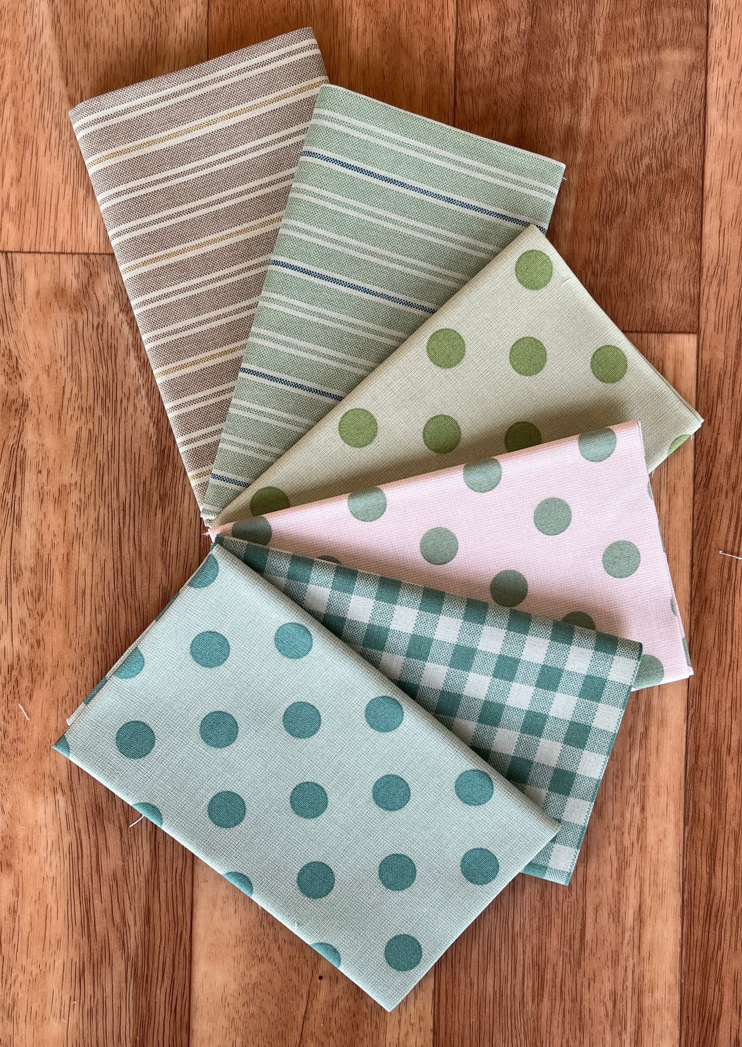 Quiltessential Greens Fat Eighth Bundle Laundry Basket Quilts for Andover Fabrics