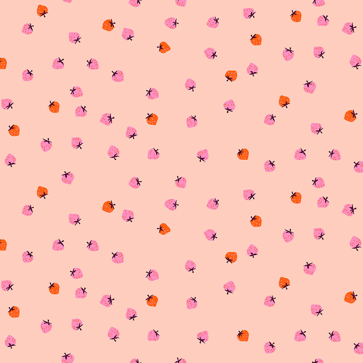 Strawberry Mini Pale Peach S308616 by Kimberly Kight of Ruby Star Society (sold in 25cm increments)