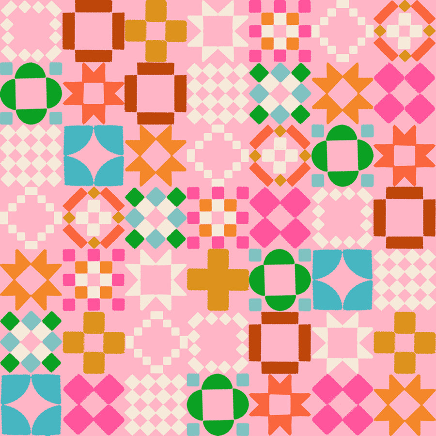 1800 Notion Quilty As Charged Posy RS521513 a Collaborative Collection by Ruby Star Society (sold in 25cm increments)