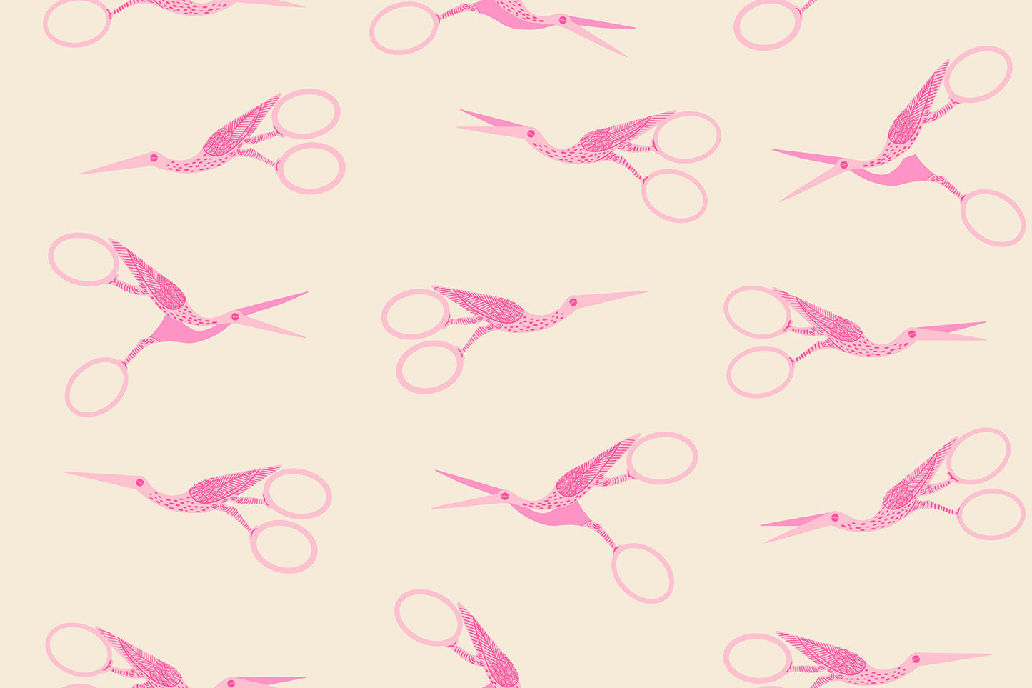 1800 Notion Stork Scissors Shell RS521611 a Collaborative Collection by Ruby Star Society (sold in 25cm increments)