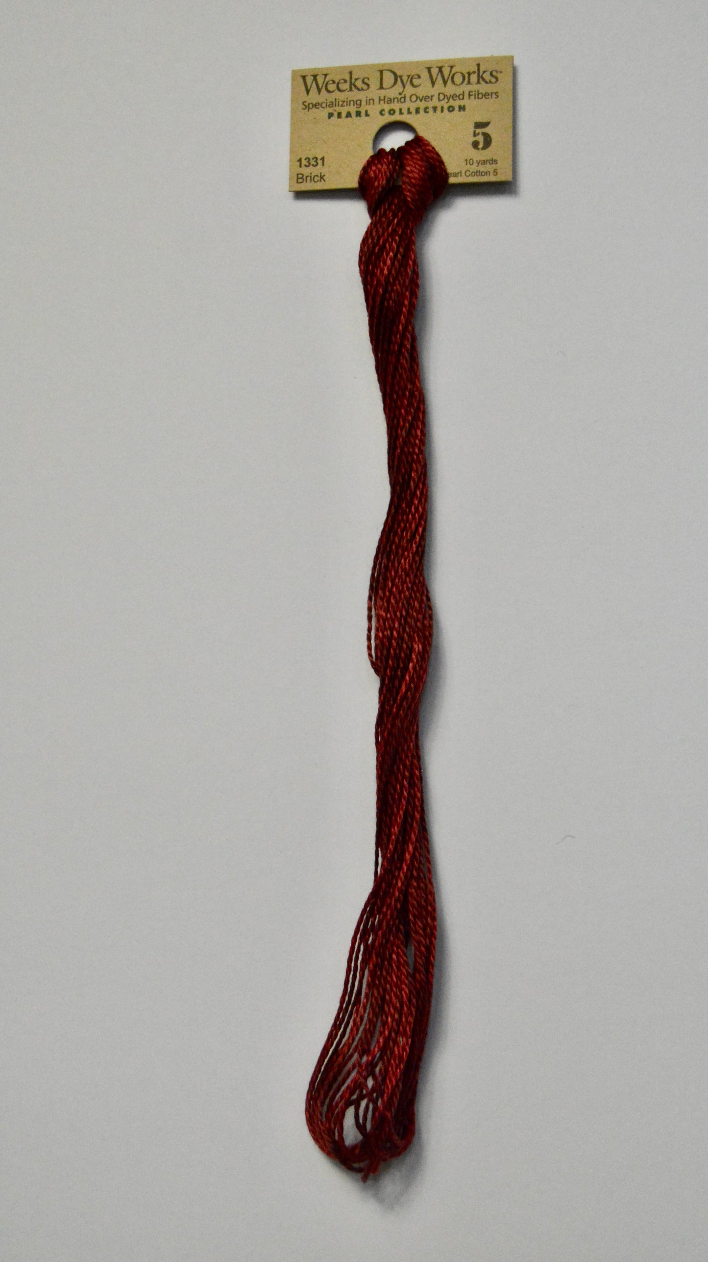 Brick 1331 Weeks Dye Works Perle #5 Hand-Dyed Embroidery Floss