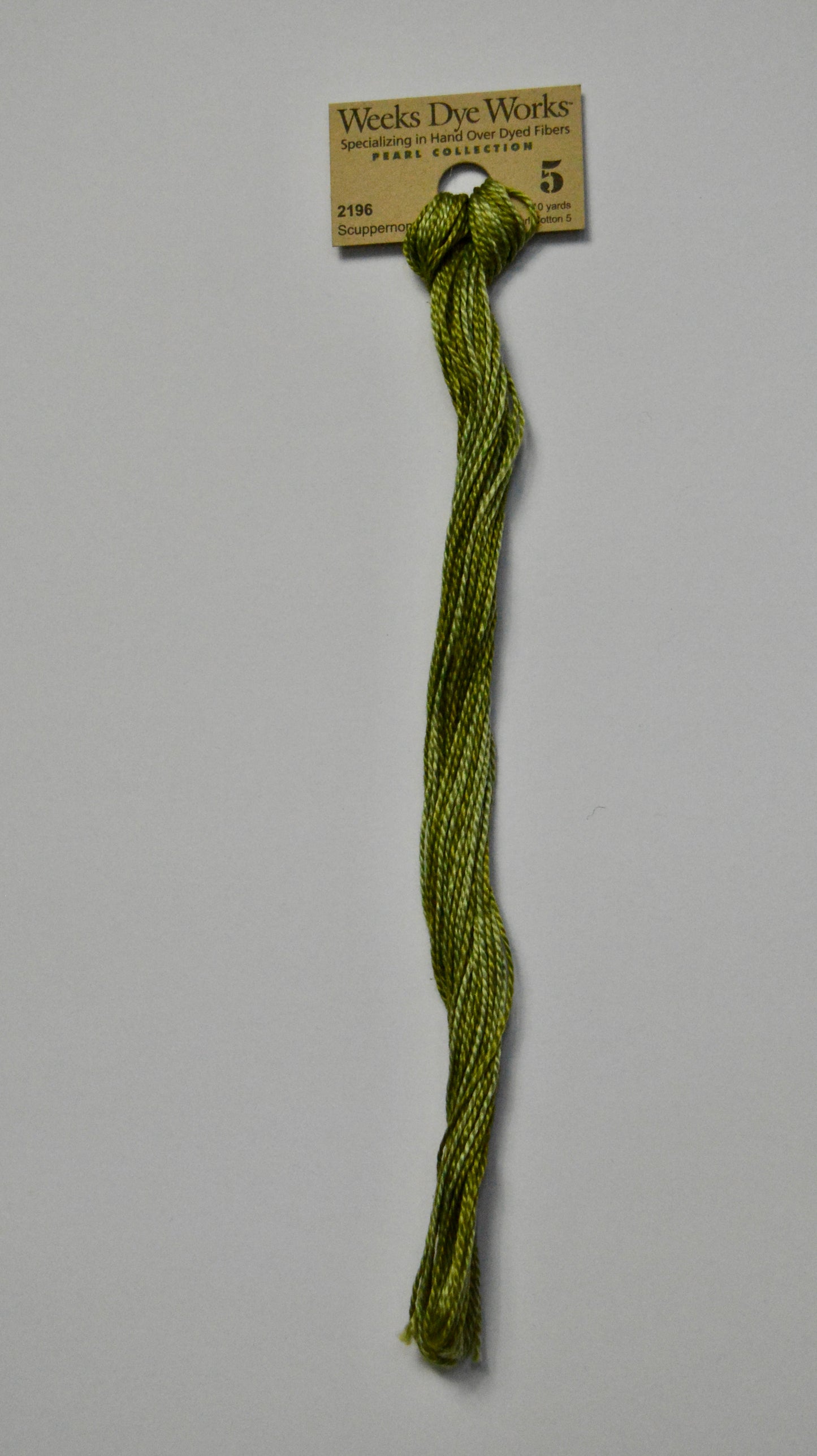 Scuppernong 2196 Weeks Dye Works Perle #5 Hand-Dyed Embroidery Floss