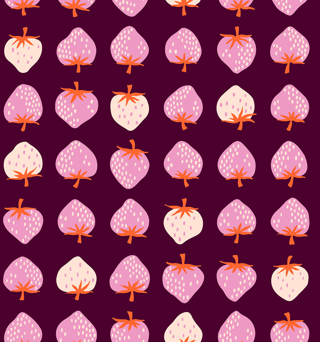Strawberry Novelty Deep Plum RS308419 by Kimberly Kight of Ruby Star Society (sold in 25cm increments)