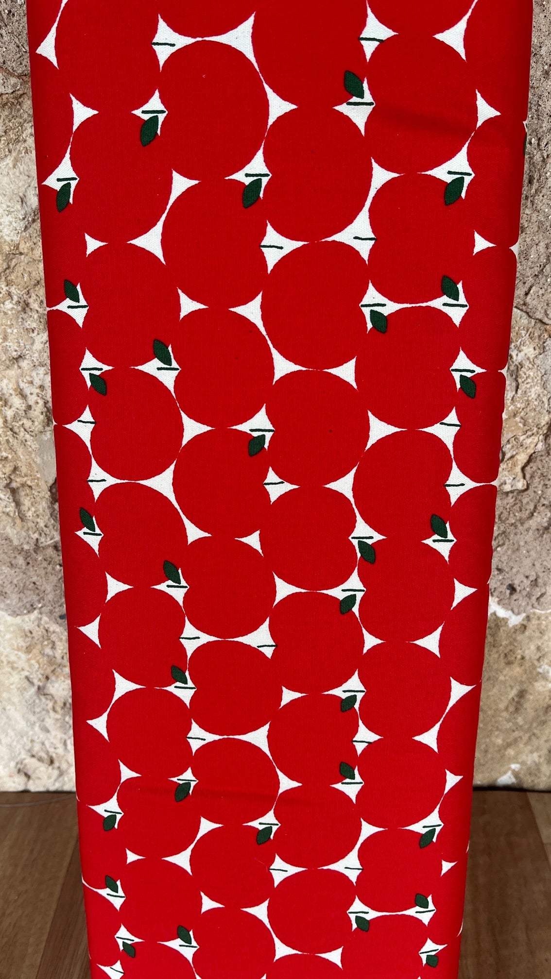 Red Apples Canvas by Sevenberry fabric (sold in 25cm increments)