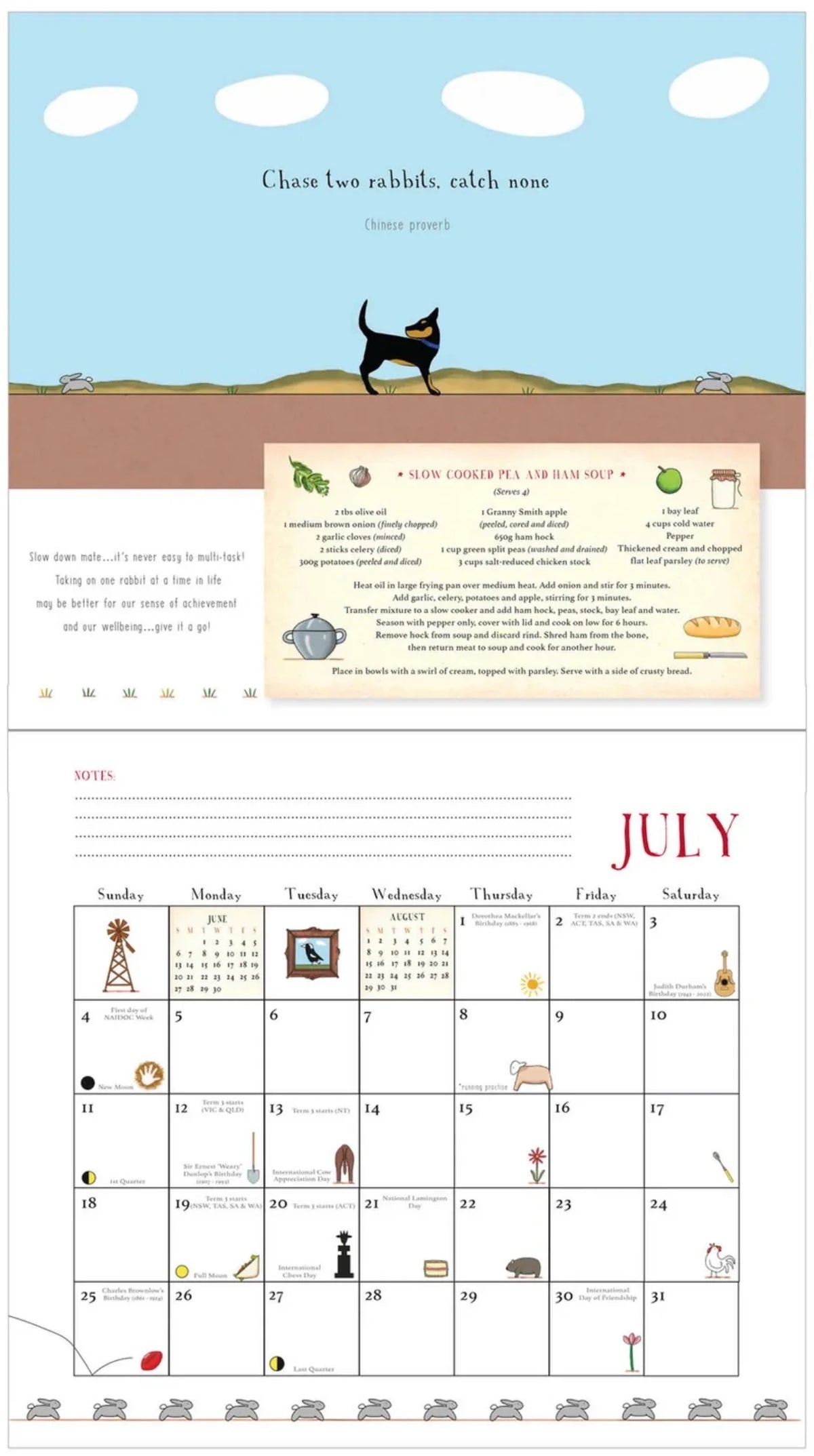 Our Year in Australia 2027 Calendar by Red Tractor Designs