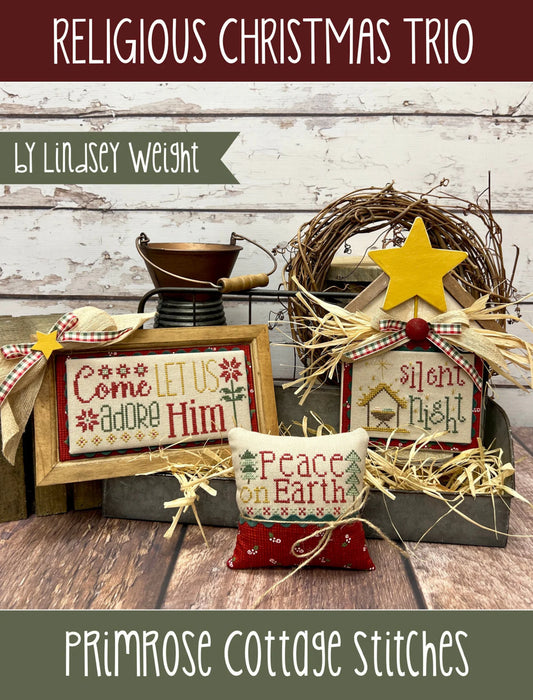 Religious Christmas Trio Cross Stitch Pattern Primrose Cottage Stitches