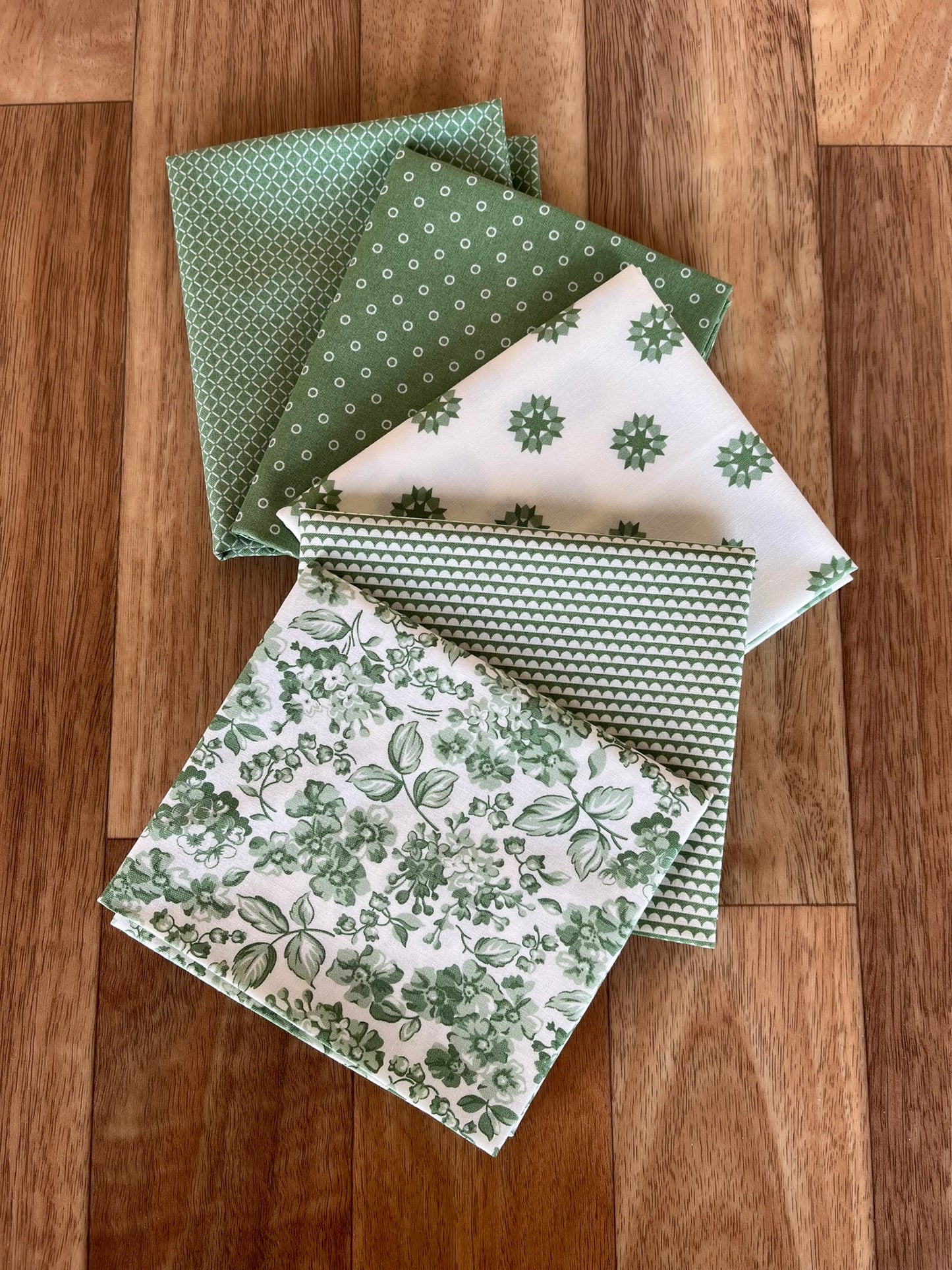 Rosemary Cottage Greens Fat Quarter Bundle by Camille Roskelley for Moda Fabrics