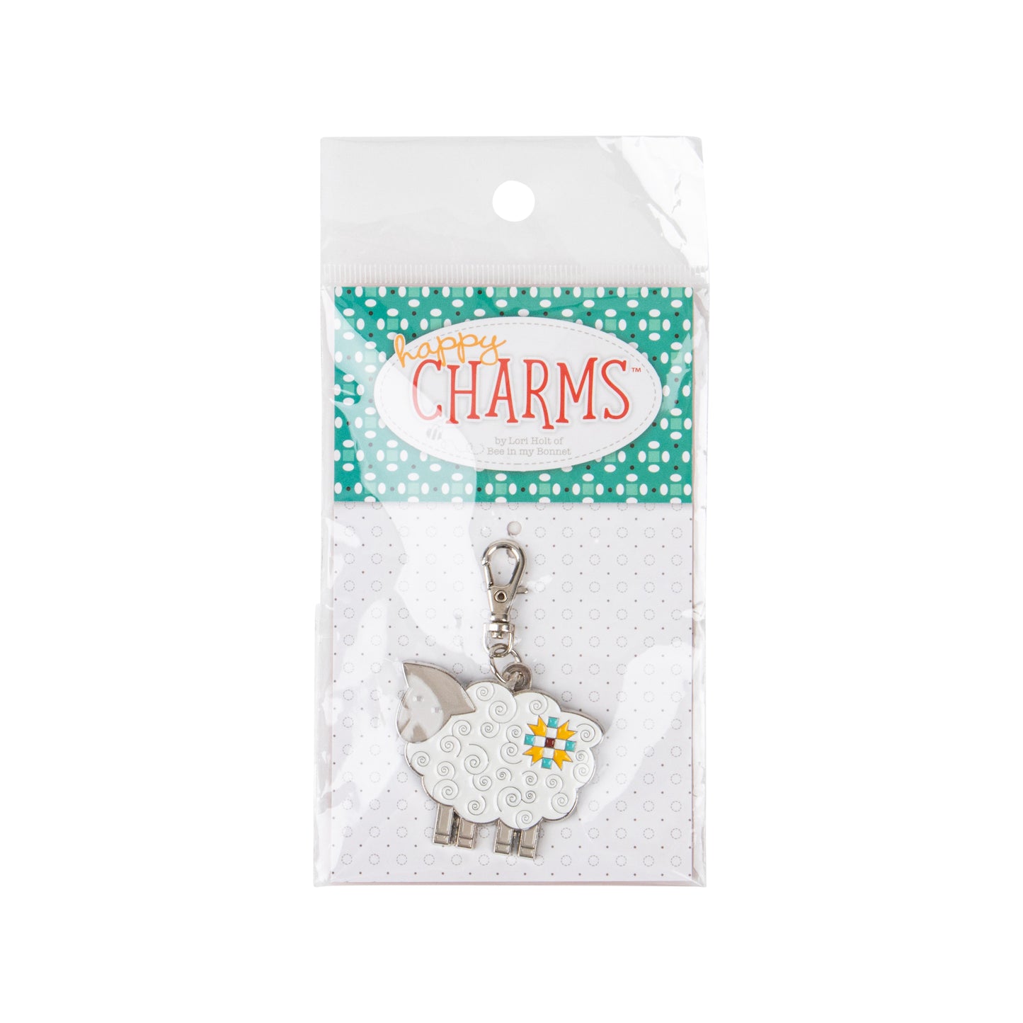 Home Town Enamel Happy Charm Sheep Lori Holt of Bee in my Bonnet