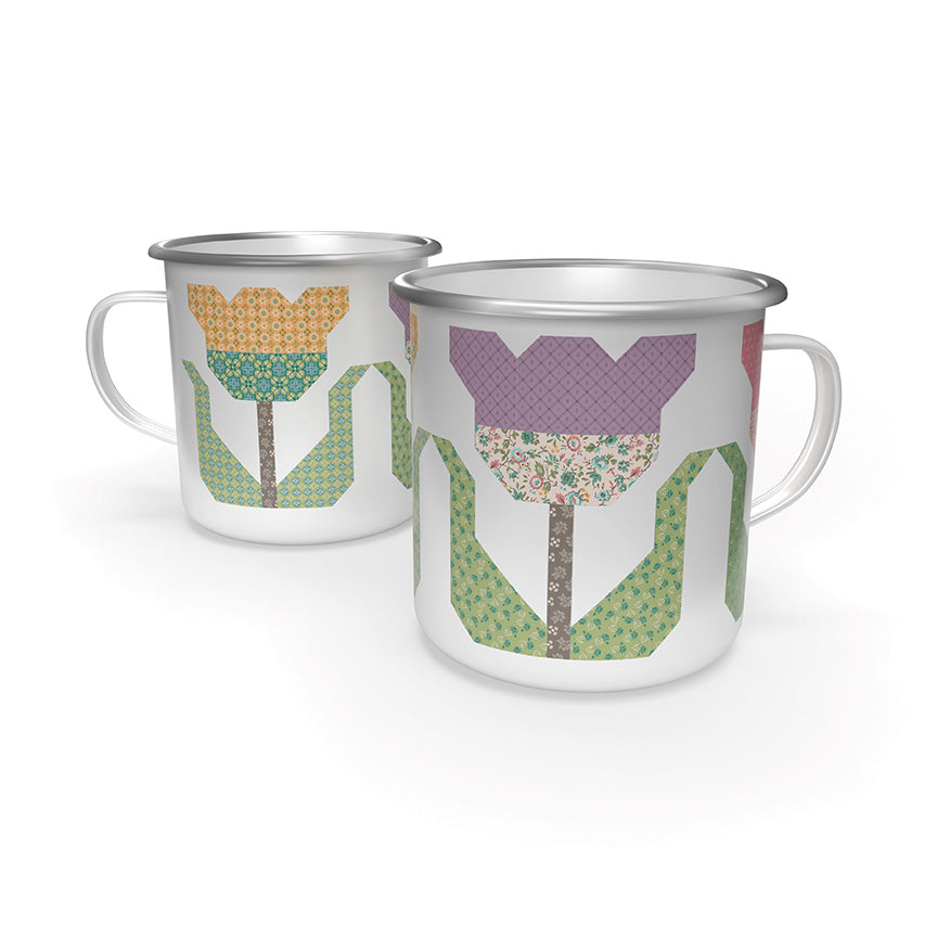 Piece & Plenty Enamel Tin Mug by Lori Holt for Bee in my Bonnet