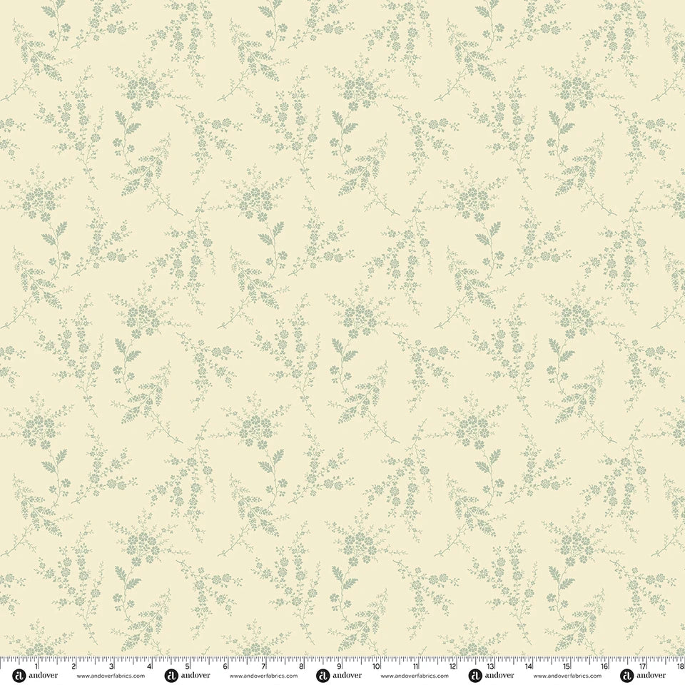 Secret Stash Favorites - Blue Willow Wideback AW10594L by Laundry Basket Quilts for Andover Fabrics (sold in 25cm increments)