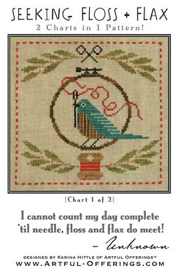 Seeking Floss Cross Stitch Pattern by Artful Offerings