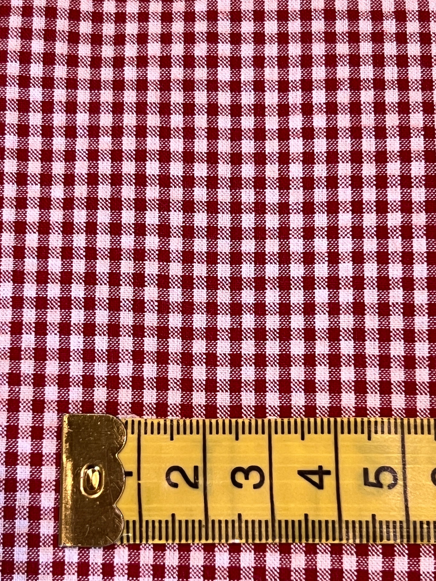Seersucker Cotton Red Gingham SB5380.2.15 by Sevenberry (sold in 25cm increments)