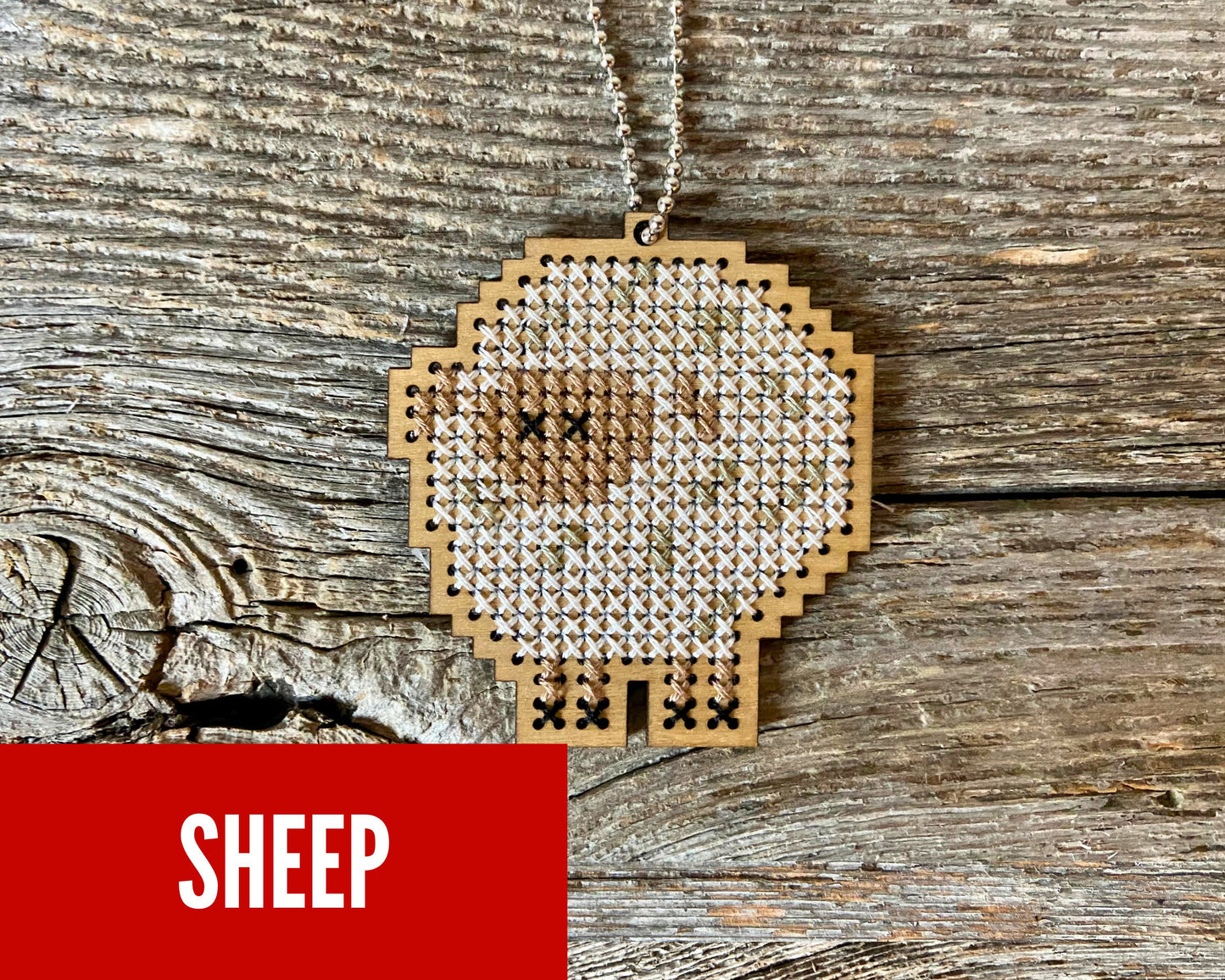 Sheep Ornament Kit from Canadian Stitchery
