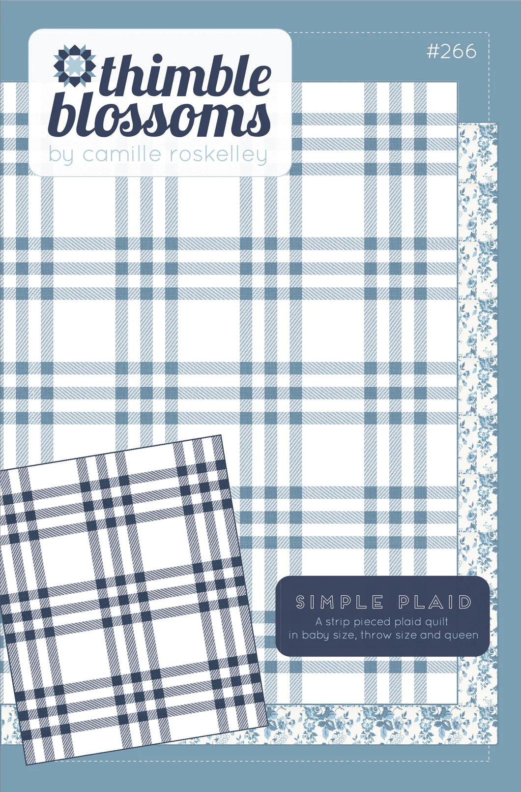 Simple Plaid Quilt Pattern Thimble Blossoms
