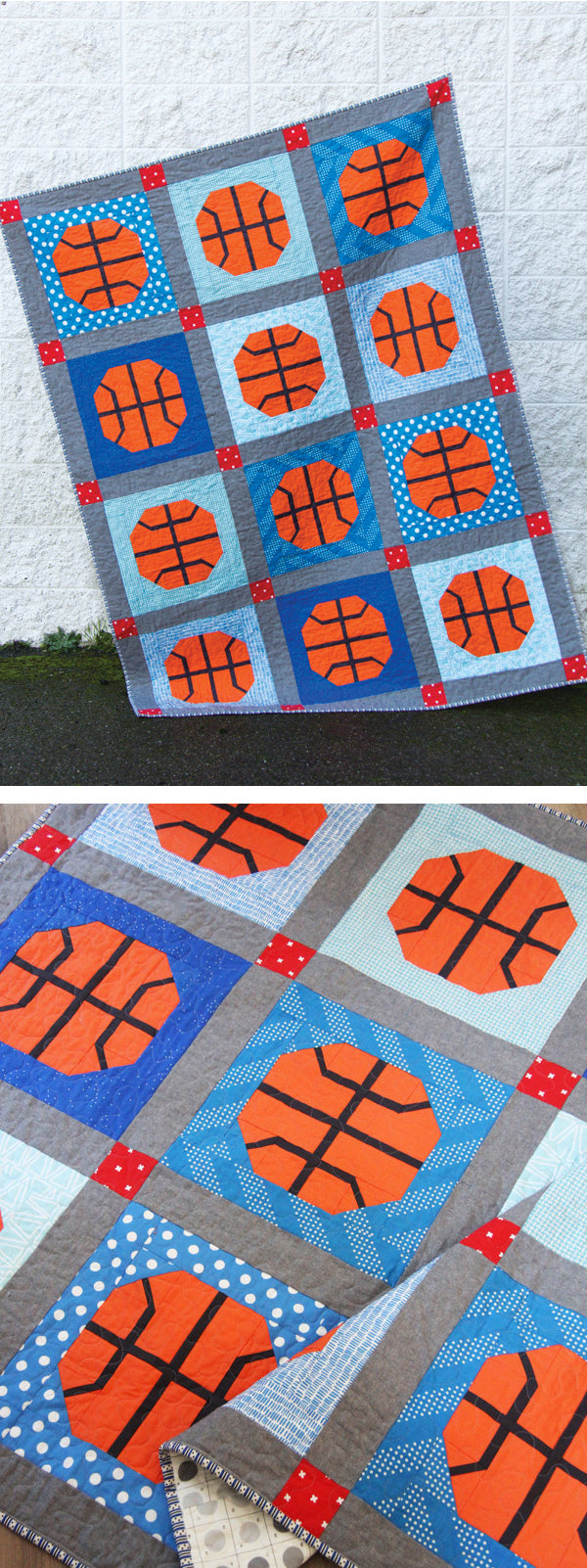 Slam Dunk Quilt Pattern by Cluck Cluck Sew