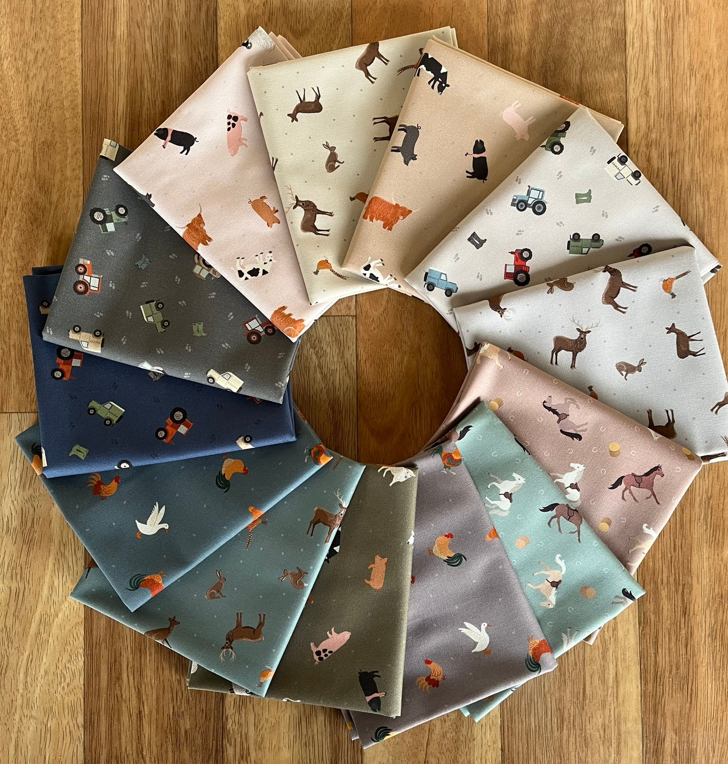 Small Things Countryside Fat Quarter Bundle by Lewis and Irene