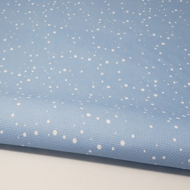 Fabric Flair Snow on Blue 28ct Evenweave Pre-cut