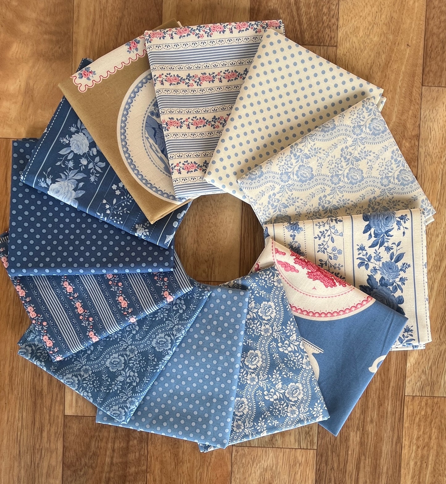 Something Blue Blenders & Extras Fat Eighth Bundle by Tilda