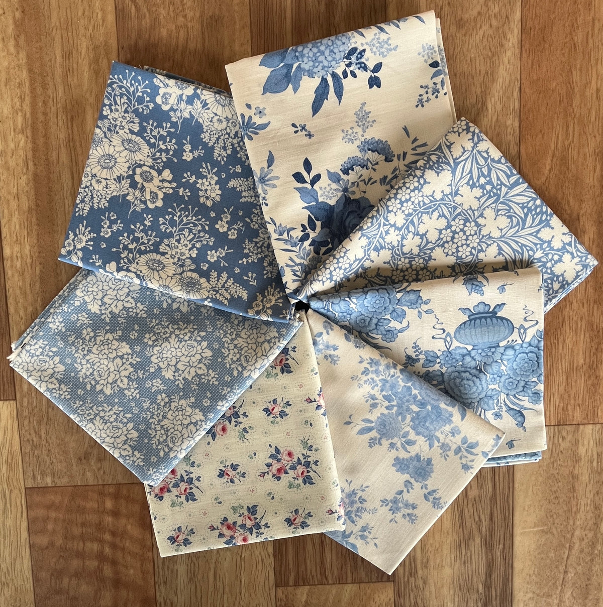 Something Blue Light Fat Quarter Bundle by Tilda
