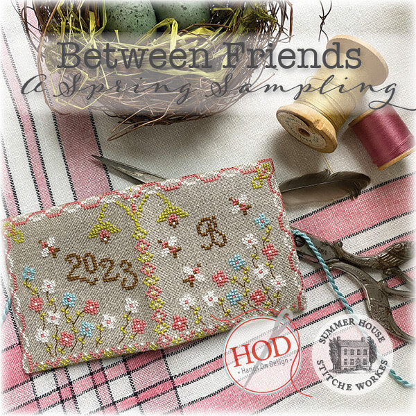 A Spring Sampling Between Friends Cross Stitch Pattern by Hands on Design