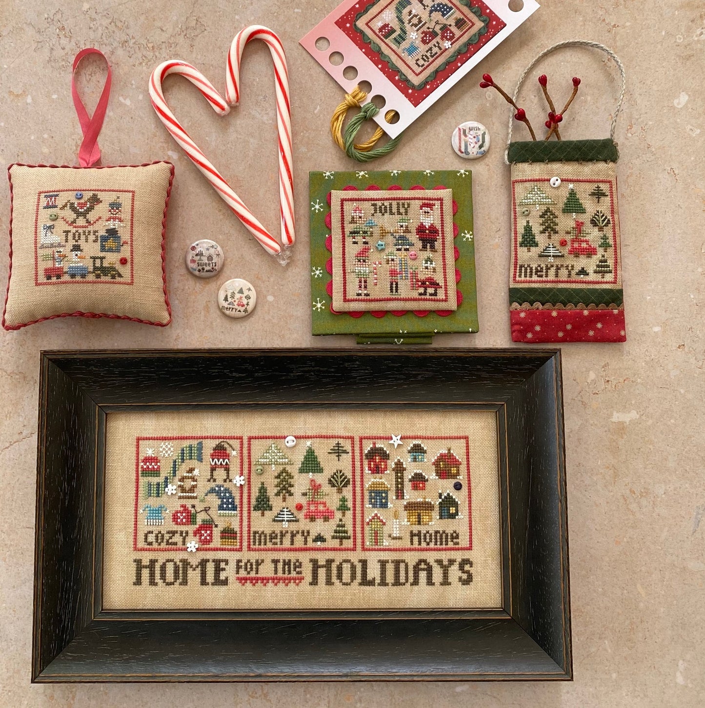Christmas Square Dance 3 Cross Stitch Pattern Heart in Hand