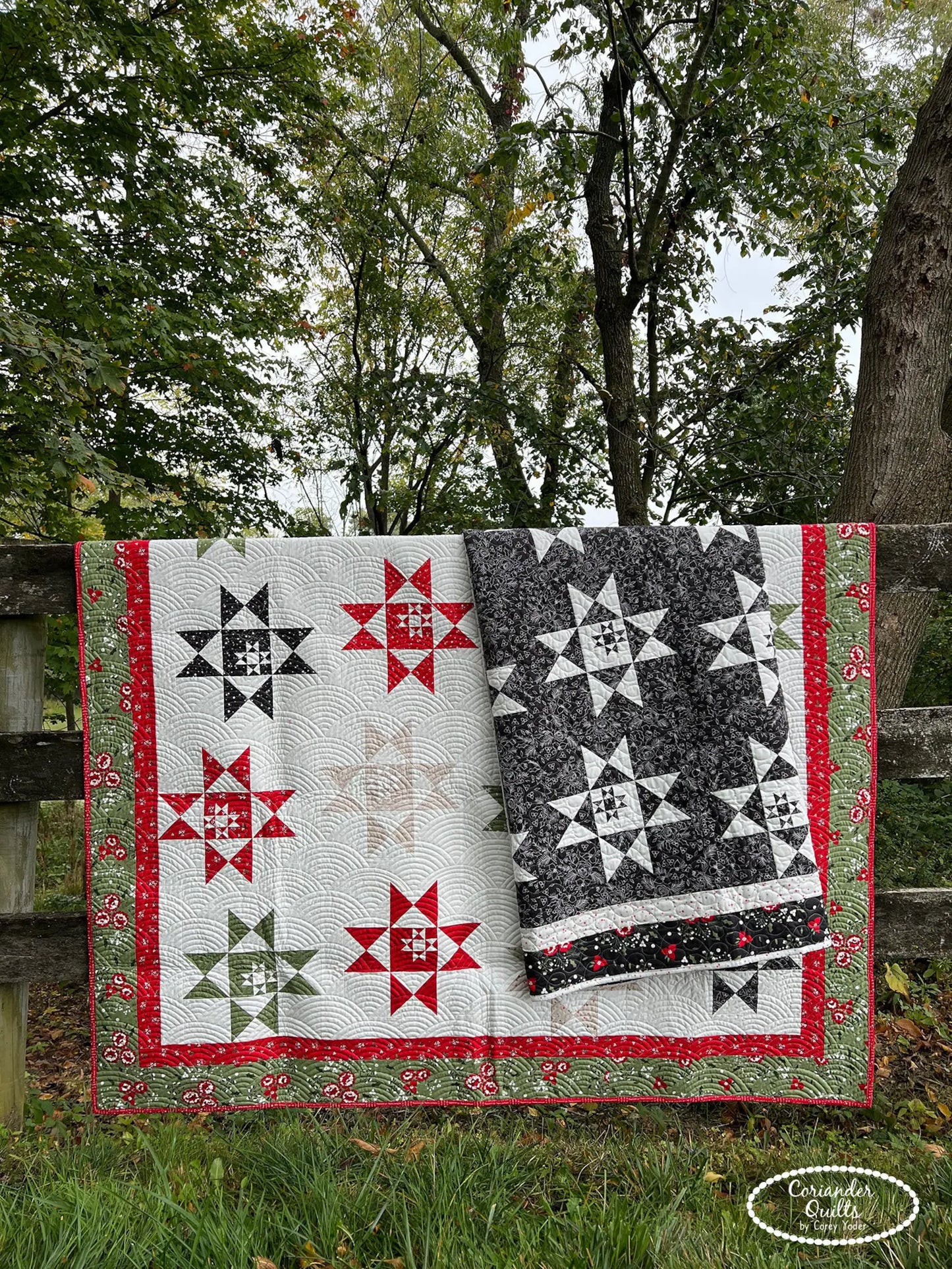 Starry Midnight Clear Quilt Pattern by Corey Yoder of Coriander Quilts