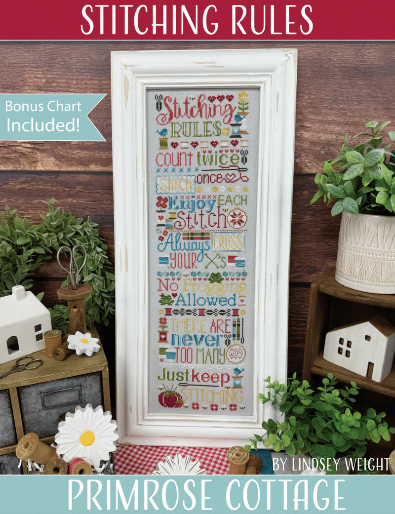 Stitching Rules Cross Stitch Pattern Primrose Cottage Stitches