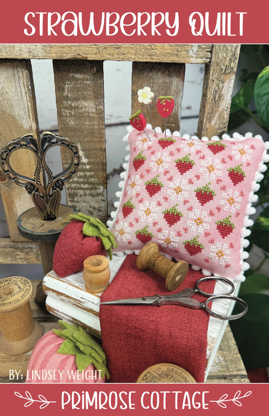 Strawberry Quilt Cross Stitch Pattern Primrose Cottage Stitches