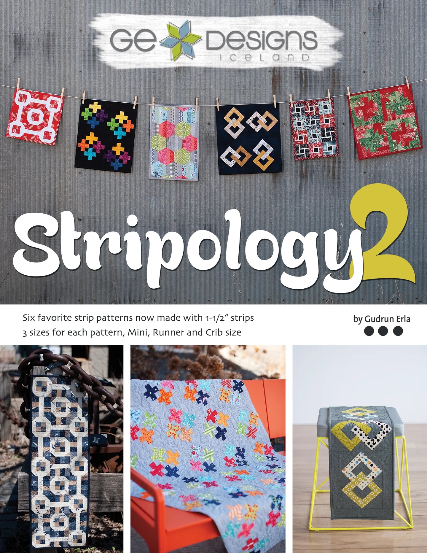 Stripology 2 Quilt Book by Gudrun Erla of GE Designs