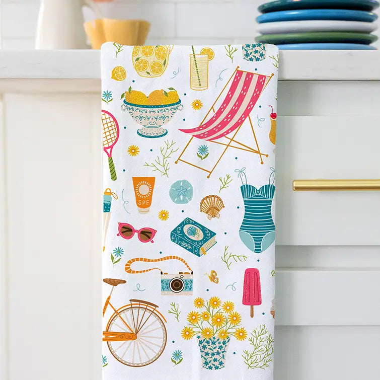 Summer Favorite Things Tea Towel by Gingiber