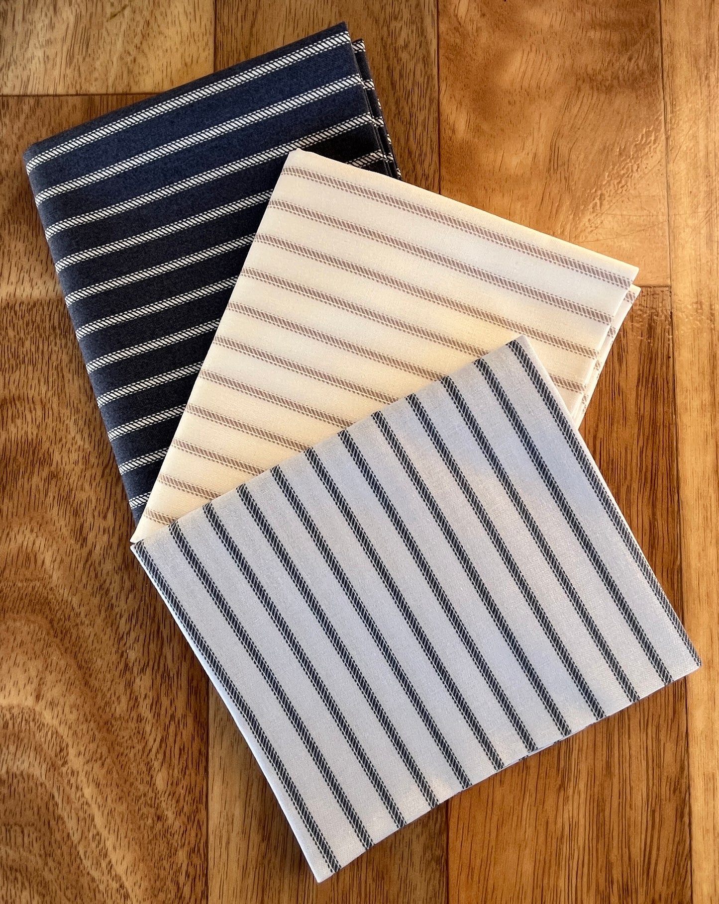 Sun Drenched Ticking Fat Quarter Bundle by Sweetfire Road for Moda fabrics