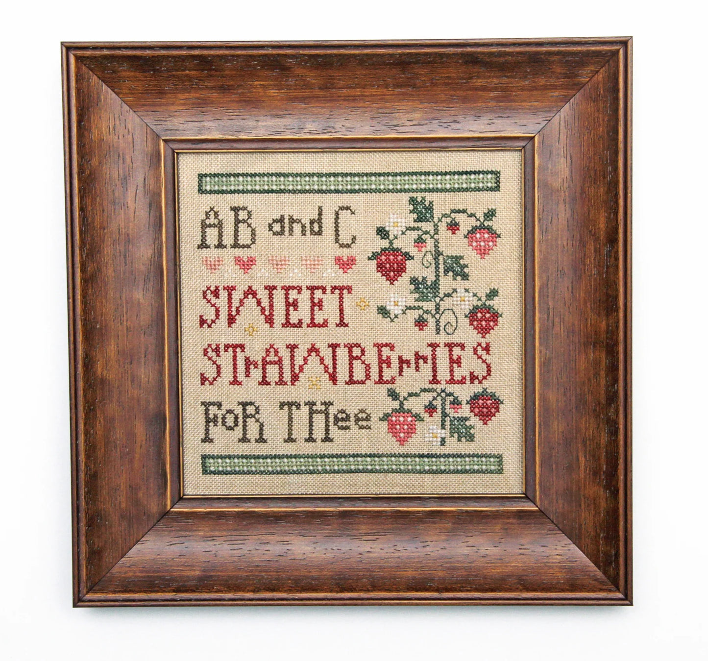 Sweet Strawberries Cross Stitch pattern by Heart in Hand