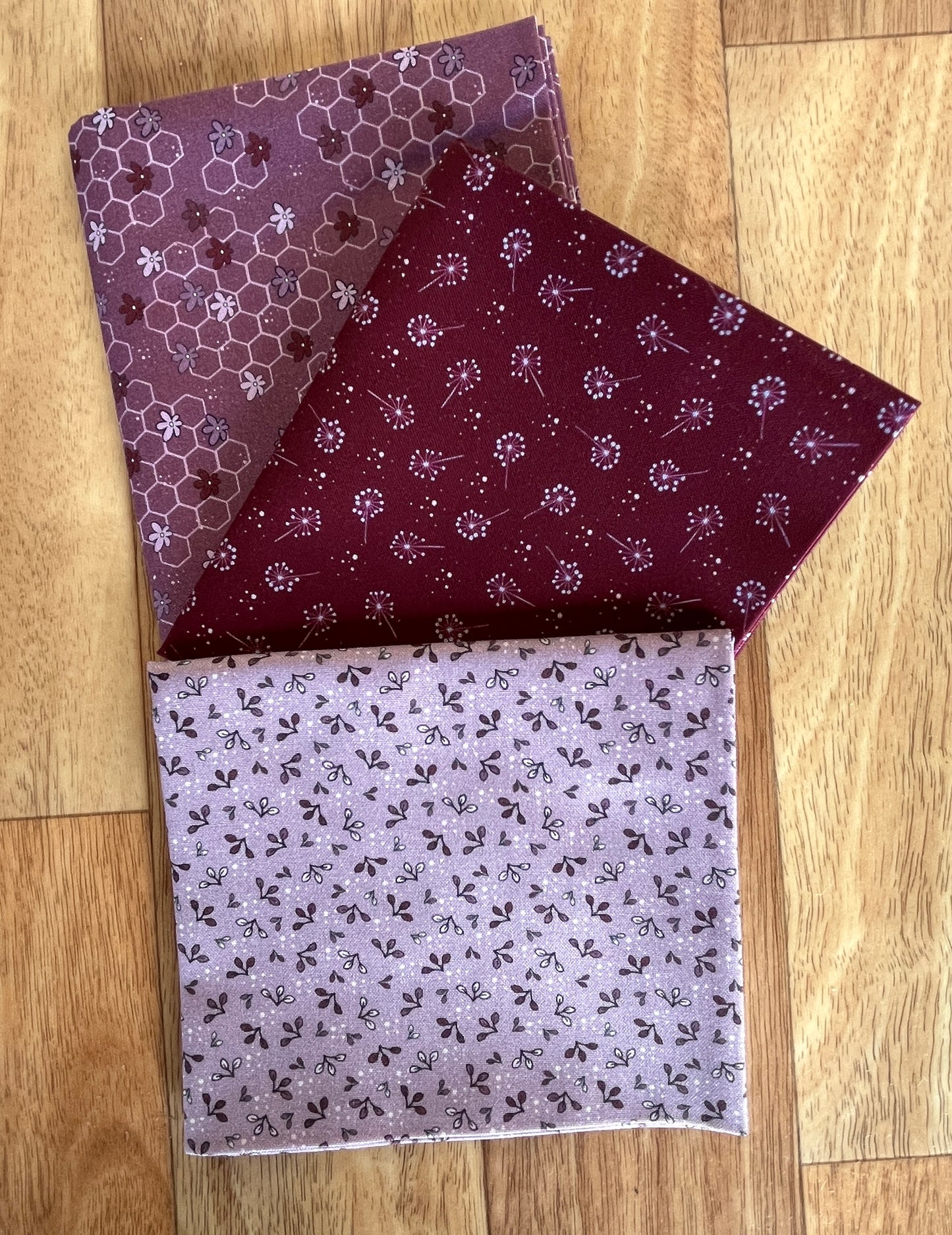The Sweetest Embrace Purple Fat Quarter Bundle by Linette Jakobsen for Stoff Fabrics
