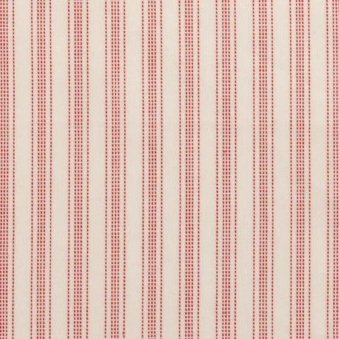 Tilda Woven Tea Towel Apple Cake Stripe Red 160112 (sold in 25cm increments)