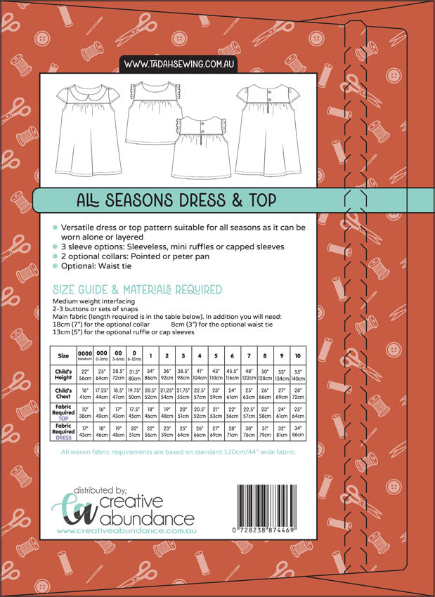 All Seasons Dress by Tadah! Patterns and Sewing