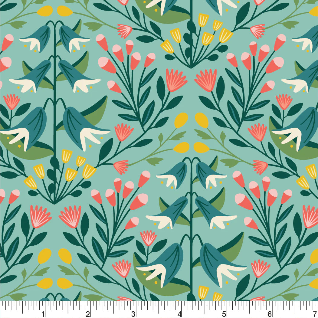 Everbloom Tangled PH0320 by Rebecca Jane Woolbright of Phoebe fabrics (sold in 25cm increments)