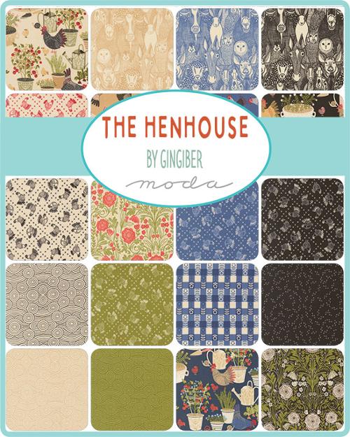 The Henhouse Fat Quarter Bundle by Gingiber for Moda Fabrics