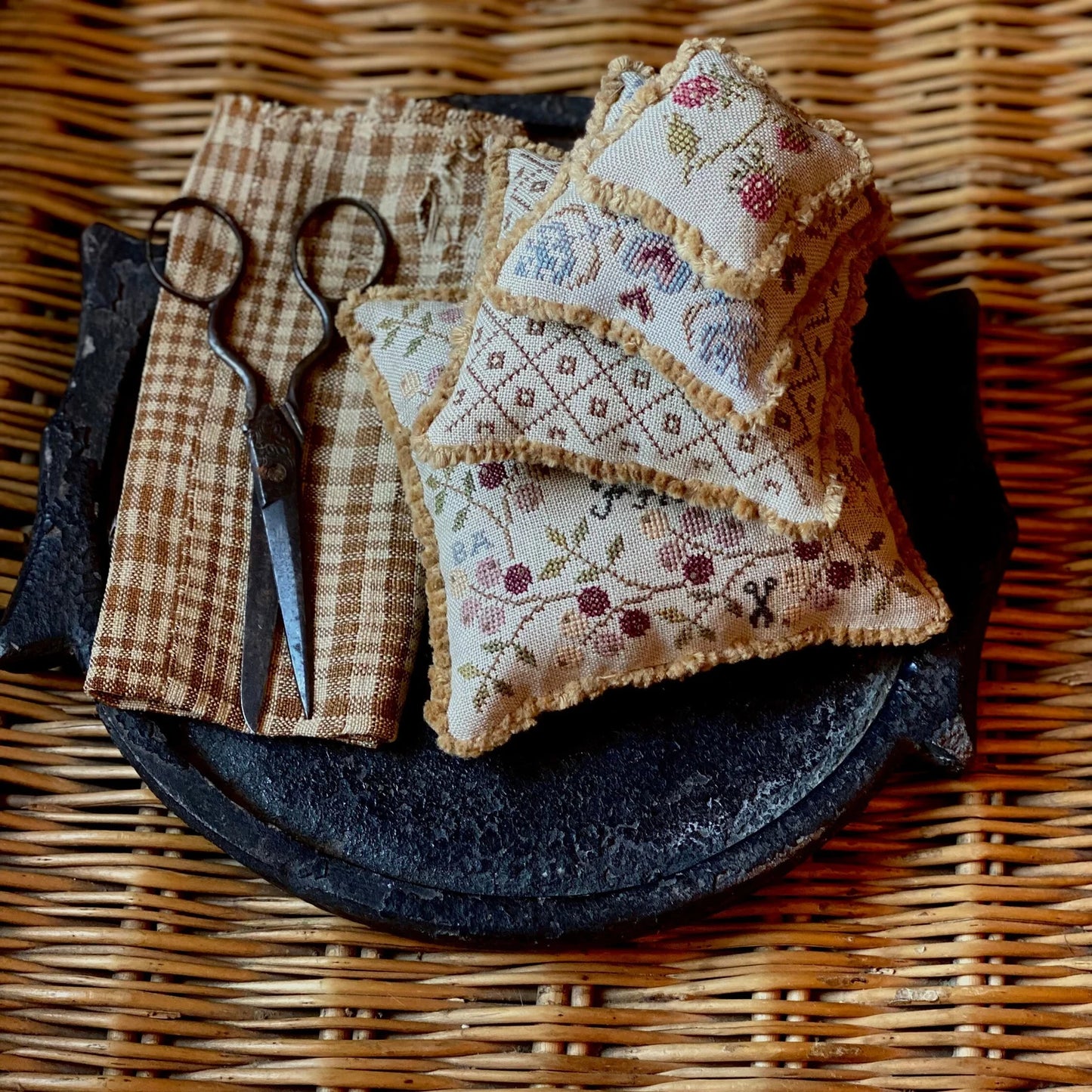 To My Friend Pinkeep Stack Cross Stitch Pattern by Stacy Nash