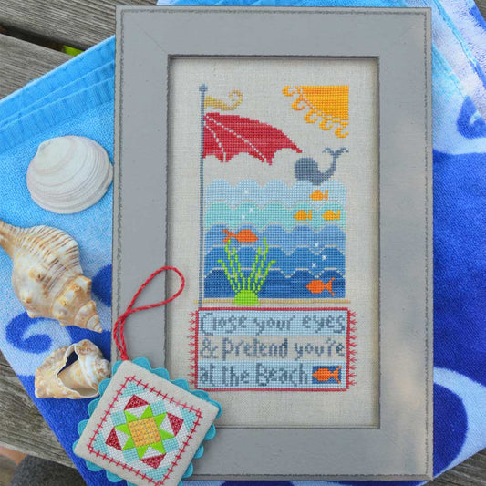 At the Beach Cross Stitch Pattern by Hands on Design