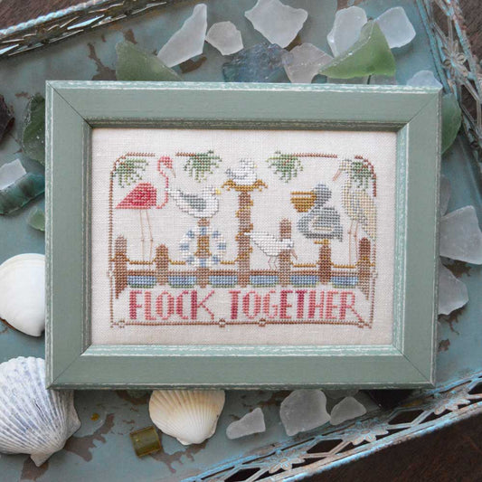 Flock Together - To the Beach Cross Stitch Pattern by Hands on Design