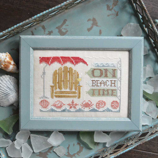 On Beach Time - To The Beach # Cross Stitch Pattern by Hands on Design