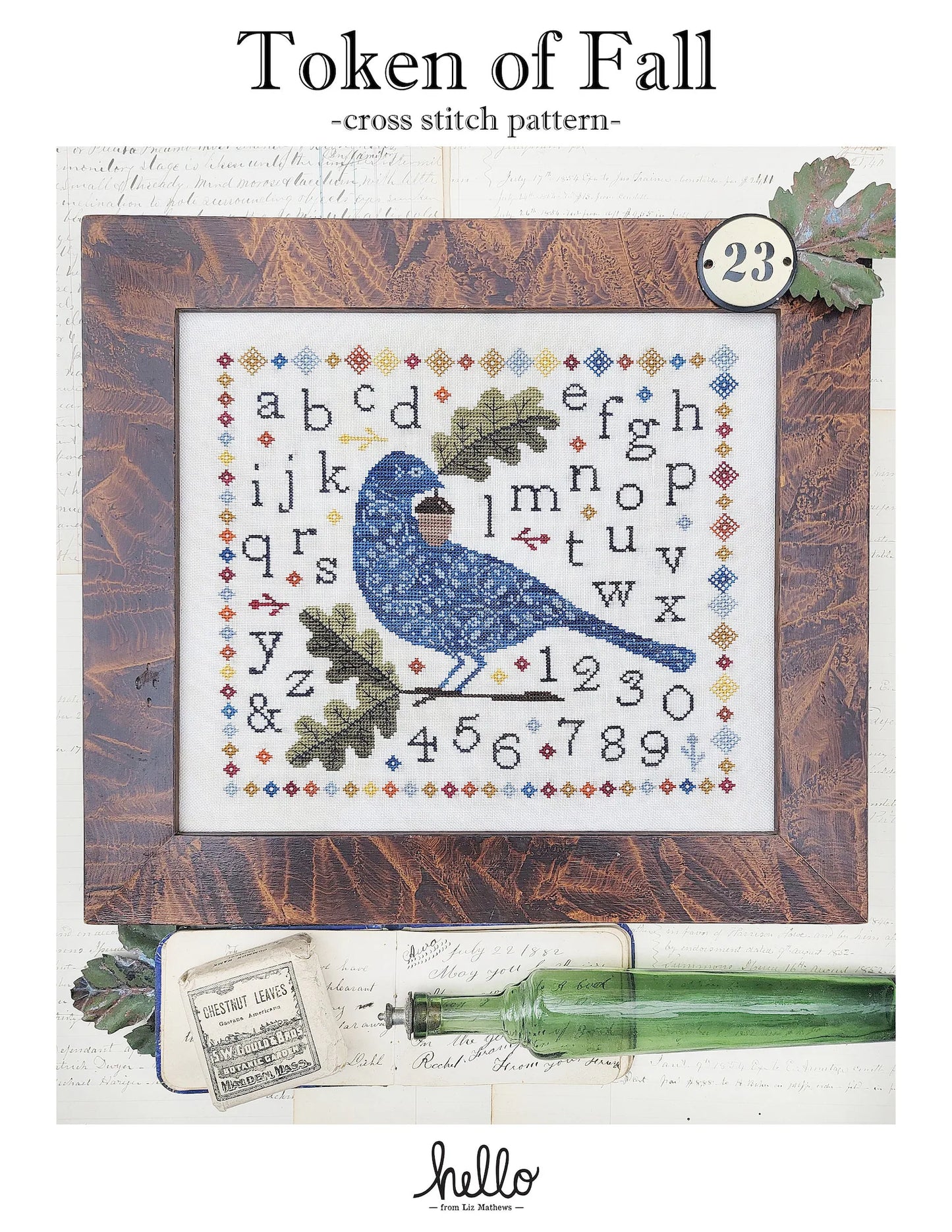 Token of Fall Cross Stitch Pattern Hello from Liz Mathews