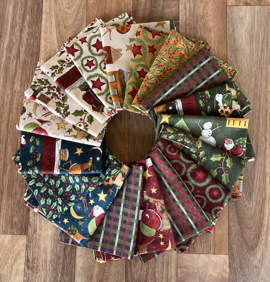 Up on the Housetop Fat Quarter Bundle by Teresa Kogut for Riley Blake Designs