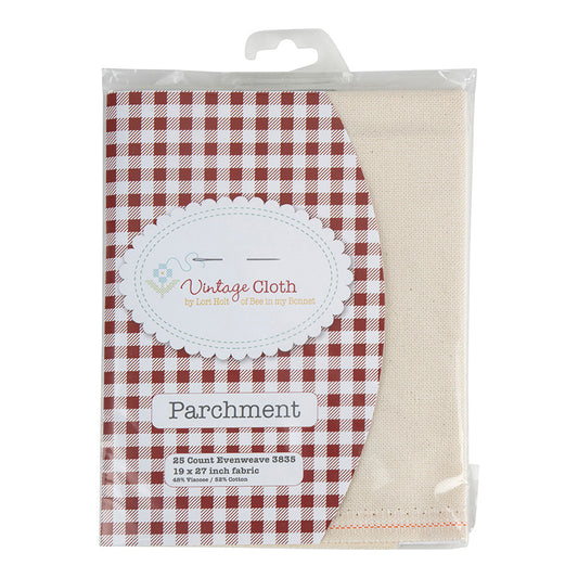 Parchment 25 Count Lugana 19" x 27" Vintage Cross Stitch Cloth Lori Holt for Zweigart