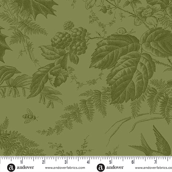 Vermont Spruce A10285G1 by Laundry Basket Quilts for Andover Fabrics